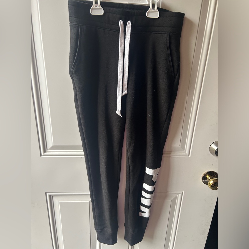 PINK Black Jogger Pants